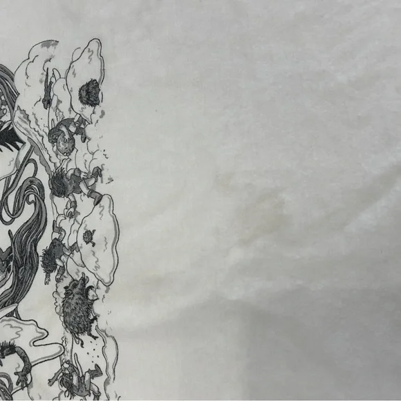 Men’s Doodle Snowboard T-shirt white collectible Burton stains see photos - Picture 3 of 4